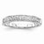 14k White Gold Diamond Wedding Band