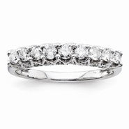 14k White Gold Diamond Wedding Band