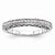 14k White Gold Diamond Wedding Band