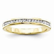 14k Yellow Gold Diamond Wedding Band