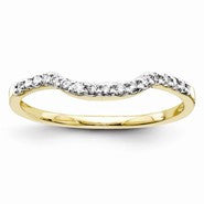 14k Yellow Gold Diamond Wedding Band