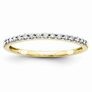 14k Yellow Gold Diamond Wedding Band