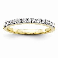 14k Yellow Gold Diamond Wedding Band