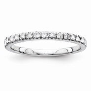 14k White Gold Diamond Wedding Band