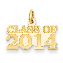 14k Gold Class of 2014 Charm hide-image