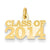 14k Gold Class of 2014 Charm hide-image