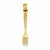 14k Gold 3-D Table Fork Pendant, Pendants for Necklace