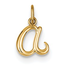 14k Yellow Gold Initial Charm hide-image