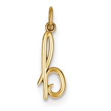 14k Yellow Gold Initial Charm hide-image