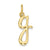 Initial Charm in 14k Yellow Gold