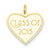 14k Gold Class of 2015 Heart Charm hide-image