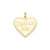 Class of 2016 Heart Charm in 14k Gold