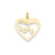 Class of 2016 Heart Cut Out Charm in 14k Gold