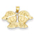 14k Gold Solid Satin My Two Boys Charm hide-image