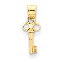 14k Gold D/C Key Charm hide-image