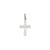 Diamond Cross Charm in 14k White Gold