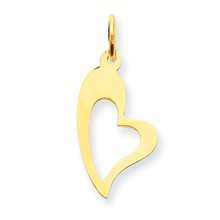 14k Gold Open Heart Charm hide-image