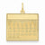 14k Gold Sunday the First Day Calendar Pendant, Pendants for Necklace