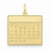 14k Gold Monday the First Day Calendar Pendant, Pendants for Necklace