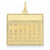 14k Gold Thursday the First Day Calendar Pendant, Pendants for Necklace