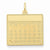 14k Gold Friday the First Day Calendar Pendant, Pendants for Necklace
