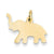 14k Gold Elephant Charm hide-image