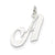 Medium Fancy Script Initial A Charm in 14k White Gold