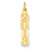 14k Gold Vertical 2013 Charm hide-image