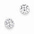 14k Yellow Gold 6mm Round Swarovski Elements Post Earrings