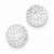 14k Yellow Gold 10mm Disco Ball Crystal Stud Earrings