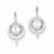 14k White Gold 8.00mm Hollow Half Ball Earrings