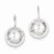 14k White Gold 10.50mm Hollow Half Ball Earrings