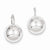 14k White Gold 12.00mm Hollow Half Ball Earrings