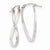 14k White Gold Small Twisted Earrings