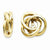 14k Yellow Gold Polished Love Knot Earring Jackets