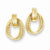 14k Yellow Gold Polished Twisted Fancy Post Earrings