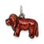 Enameled King Charles Cavalier Spaniel Charm in Sterling Silver