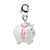 3-D Enameled Pig Charm in Sterling Silver