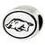 Sterling Silver Antiqued University of Arkansas Collegiate Bead